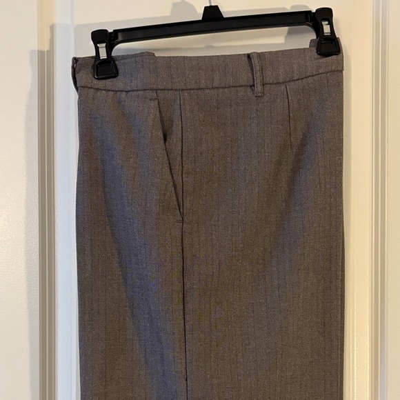 CBK Mango Herringbone Gray Trousers (Wide Leg) - Picture 6 of 9